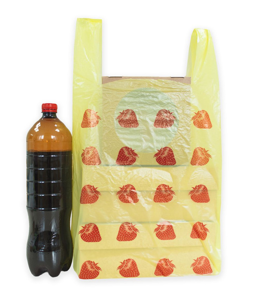 майки 29х57 Клубничка, желтые /100 от производителя в Нижнем Новгороде