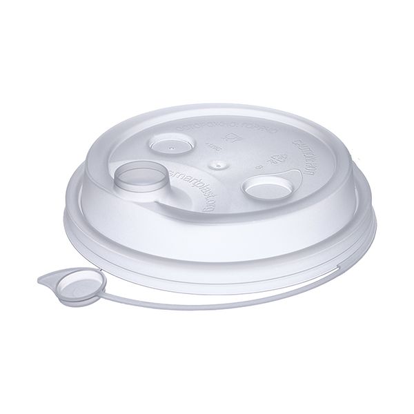 крышка д/стакана 250мл d=80мм прозрачная матовая с питейником ПП СП *