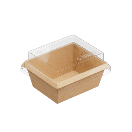 контейнер бум. 250 мл OneClick с купольной крышкой/100х85х65/50