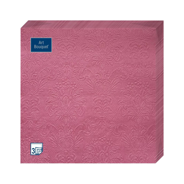 салфетки 3-сл 33х33 БУКЕТ Барокко бордо/16