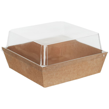 контейнер бум. 650 мл AntBox с купольной крышкой/130х130х80