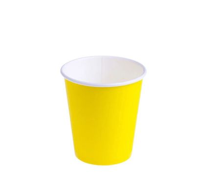 стакан бум. 250 мл Желтый