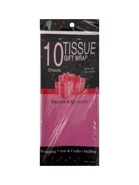 бумага Тишью 50*66 малиновый/10 *