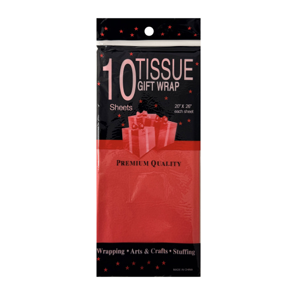 бумага Тишью 50*66 красный /10 *