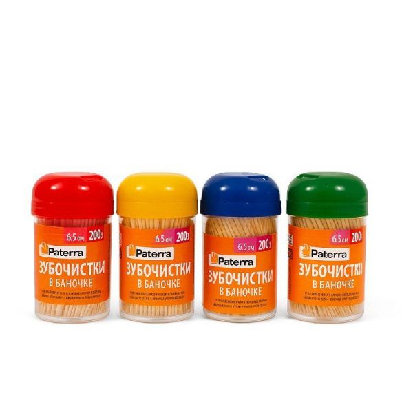 зубочистки в банке Патерра/200