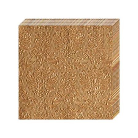 салфетки 3-сл 33х33 БУКЕТ Барокко бронзовый/16
