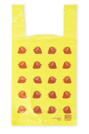 майки 29х57 Клубничка, желтые /100 от производителя в Нижнем Новгороде