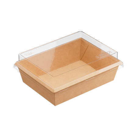 контейнер бум. 1000 мл OneClick с купольной крышкой/200х150х75/50 *