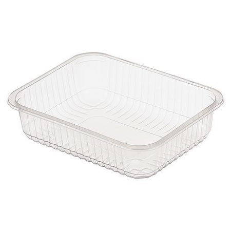 лоток под запайку 205х160х50 прозрачный с карманом *