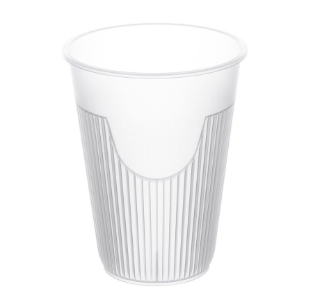 стакан 350 мл РР для горячих напитков прозрач. d=90/ 10*