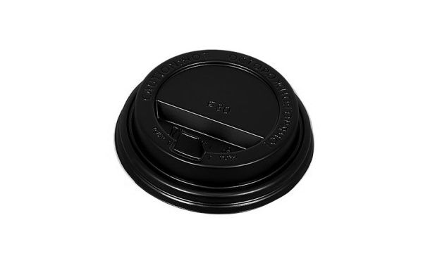 крышка д/стакана 250мл d=80мм черная с питейником А