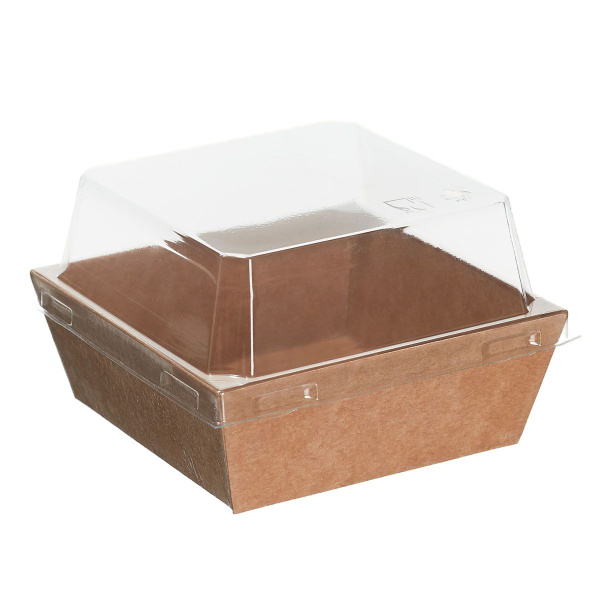 контейнер бум. 350 мл AntBox с купольной крышкой/90х90х80