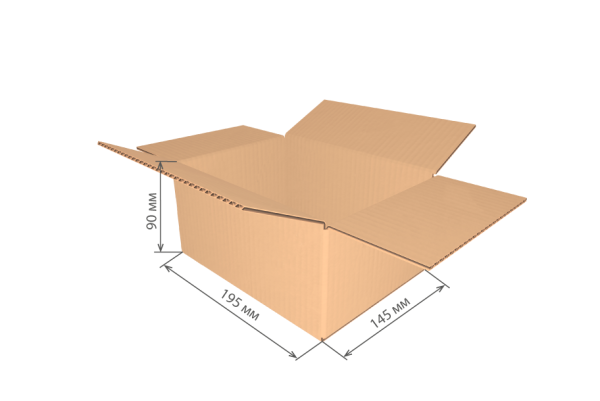 гофроящик 195х145х90 Т23С/20-25 шт *