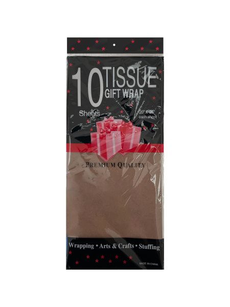 бумага Тишью 50*66 шоколадный /10 *