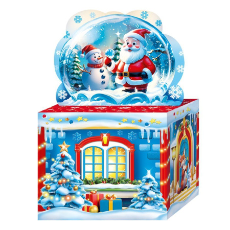 коробка 0,8 кг Снежный шар (хром-эрзац)