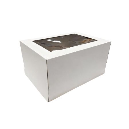 коробка бум. д/торта 400х300х260 c окном *