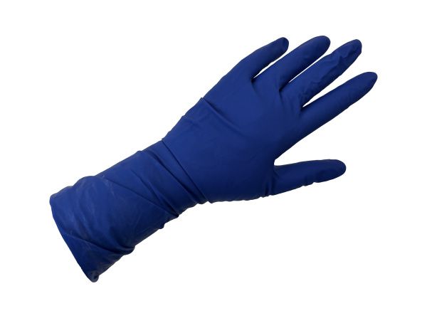 перчатки латексные синие S High Risk/5 пар