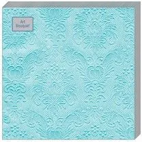 салфетки 3-сл 33х33 БУКЕТ Барокко Тиффани(бирюзовый)/16